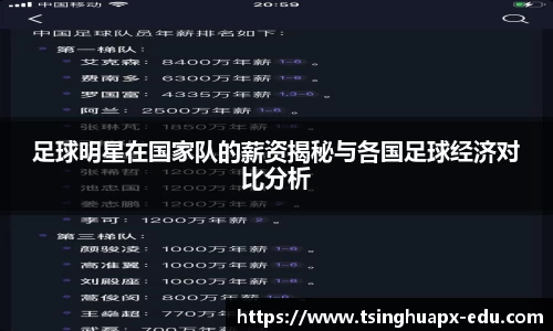 足球明星在国家队的薪资揭秘与各国足球经济对比分析